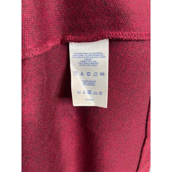 Lands End Fit & Flare Red Knit Skater Dress XXS Work Casual - Picture 4 of 8